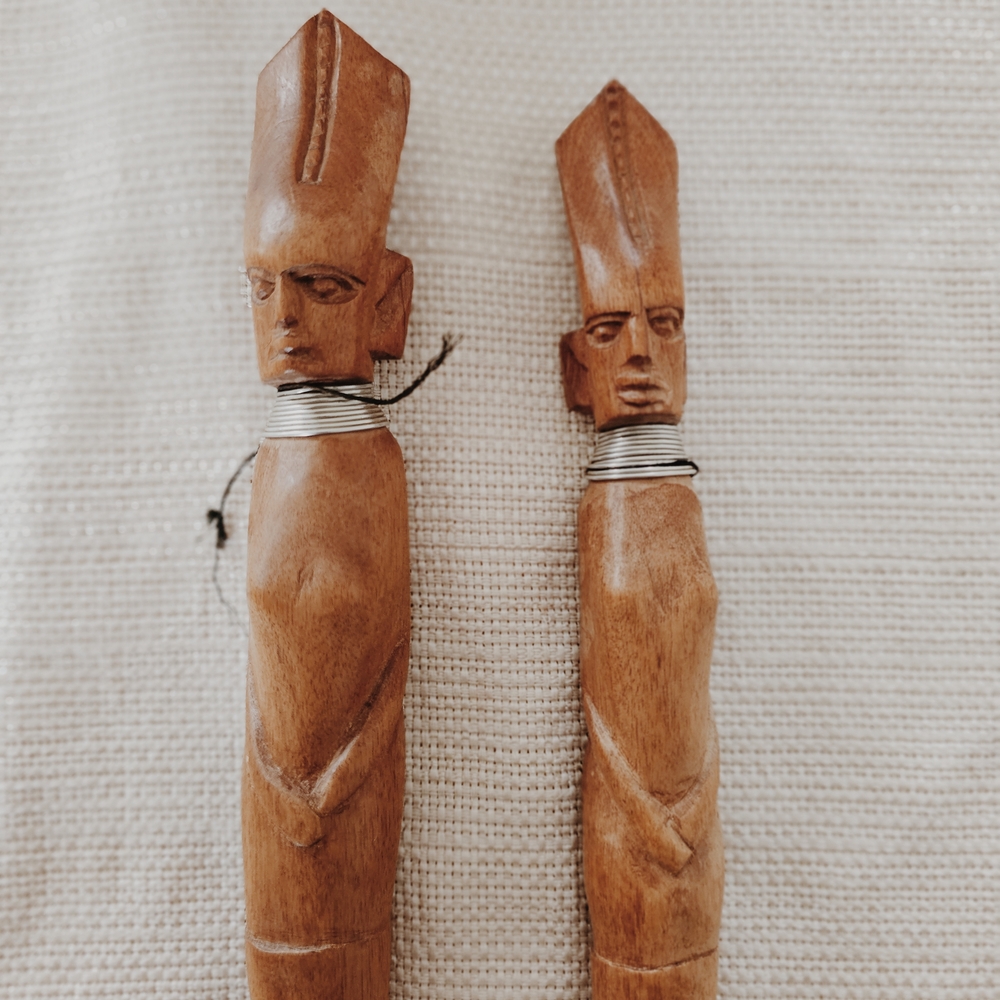 Mid-Century Handmade Wooden Utensil Set - Picture 4 of 5